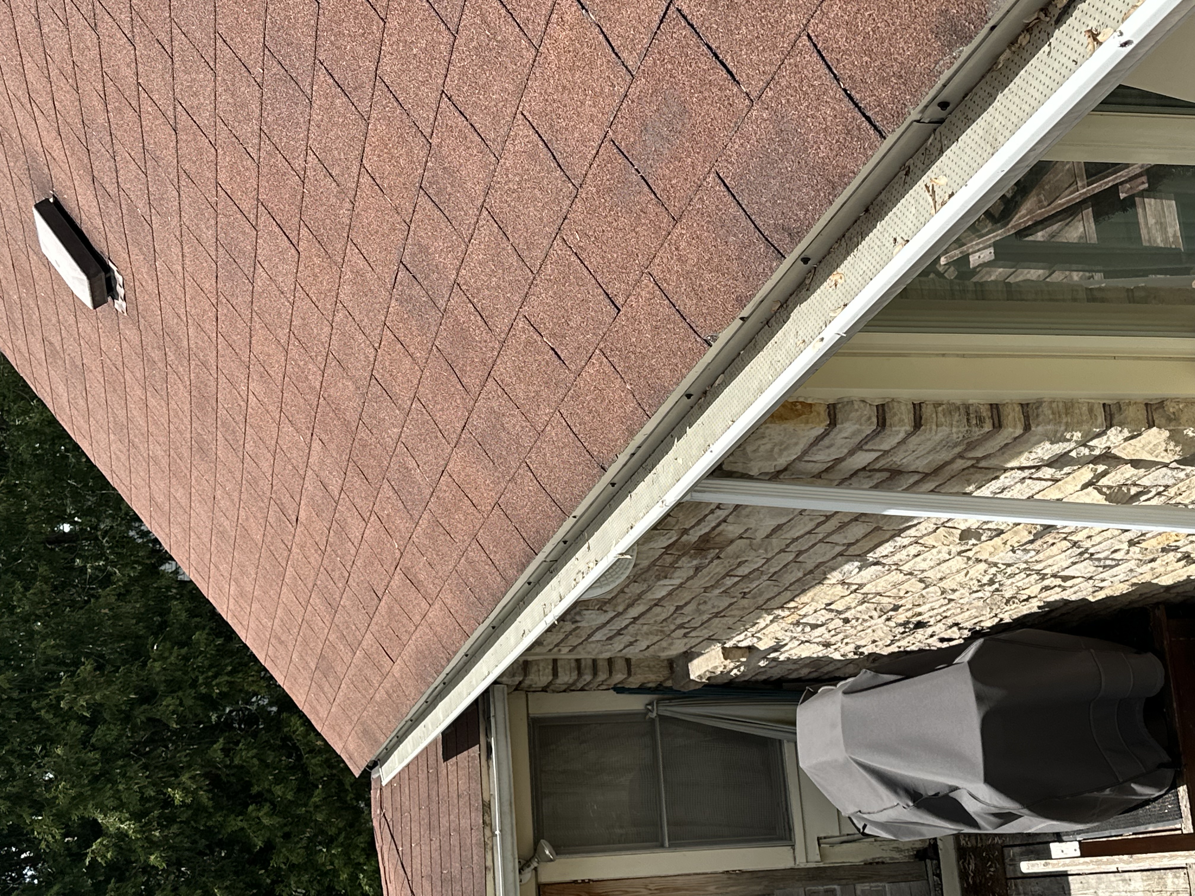 Clear gutter after cleaning